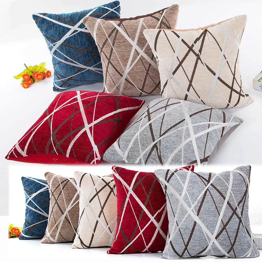 Плюшевая подушка диванная для опоры поясницы крышка домашний Декор Чехол