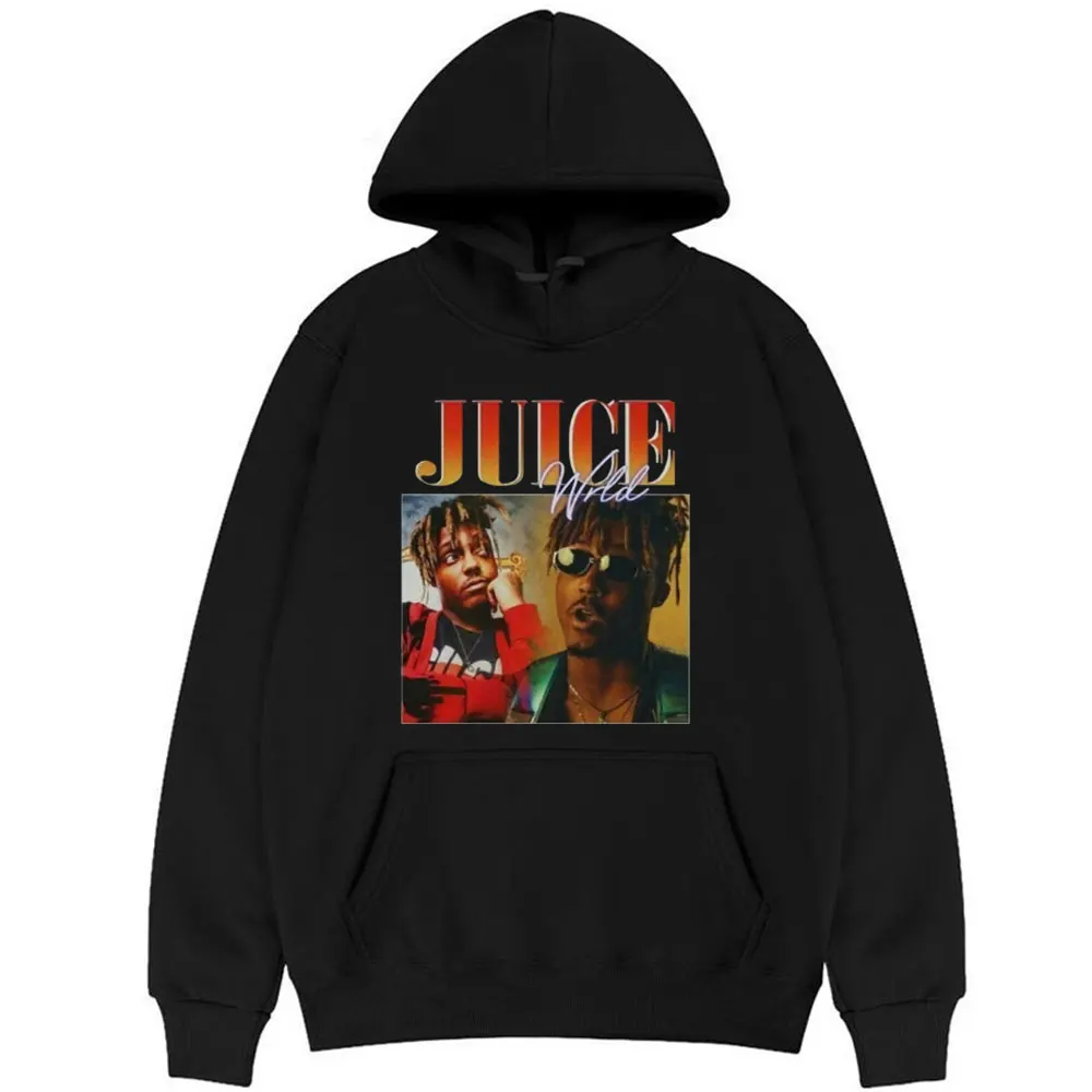 

Hot New Rapper JUICE Print Hoodie Oversized Hip Hop Sweatshirt Men Women Casual Loose Hoodies Man High Quality Cotton Pullover