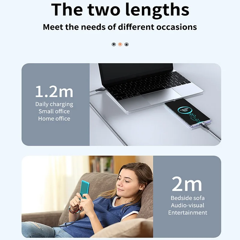 6A 66W USB Type C Cable PD Fast Charger Cord For Huawei Mate 40 Pro 5A Type-c Xiaomi POCO X3 M3 Samsung OPPO 1/2/3M | Мобильные