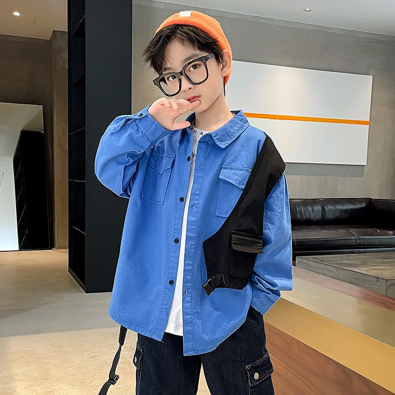 

Рубашка с длинным рукавом для мальчиков, на возраст 6-8 лет