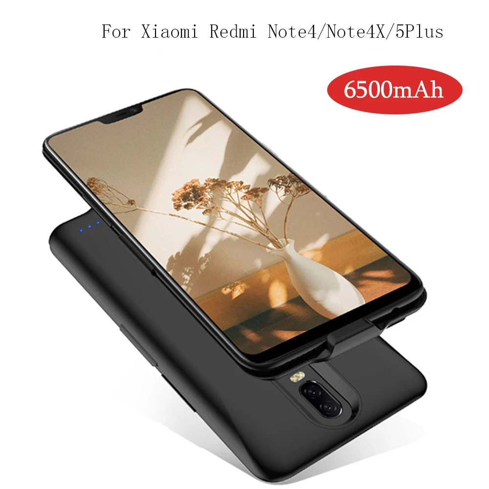 Высококачественный Новый 6500mAh внешний блок питания задняя батарея для Xiaomi Redmi 5