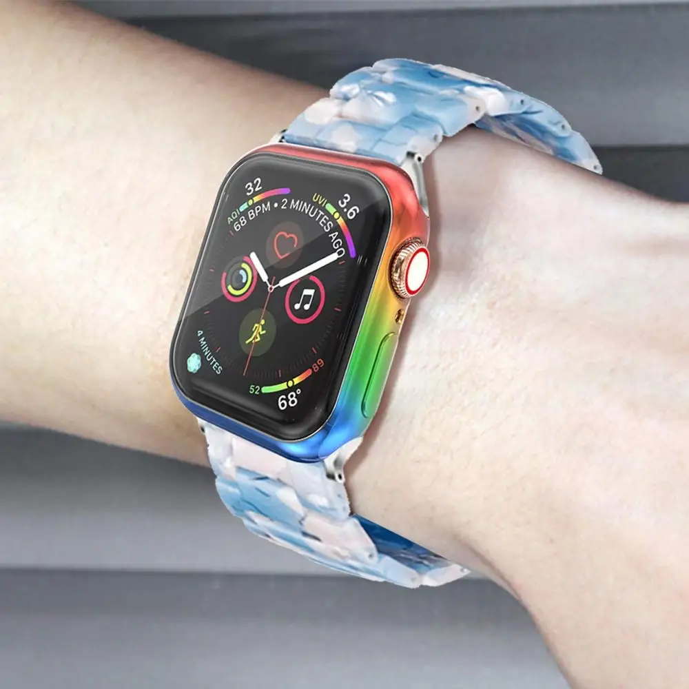 Многоцветный ТПУ Smartwatch защитный чехол для Apple Watch Band 38 мм 40 42 44 iwatch 6 5 4 3 2 1 | Наручные