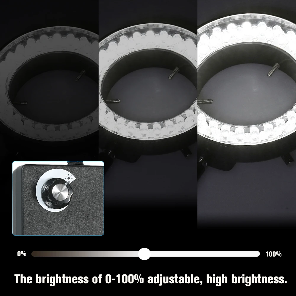 Регулируемый 56 светодиодный кольцевой светильник осветительная лампа для