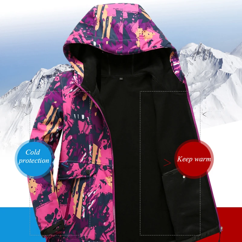 Высокое качество мягкой оболочки куртка Для женщин водонепроницаемая охота