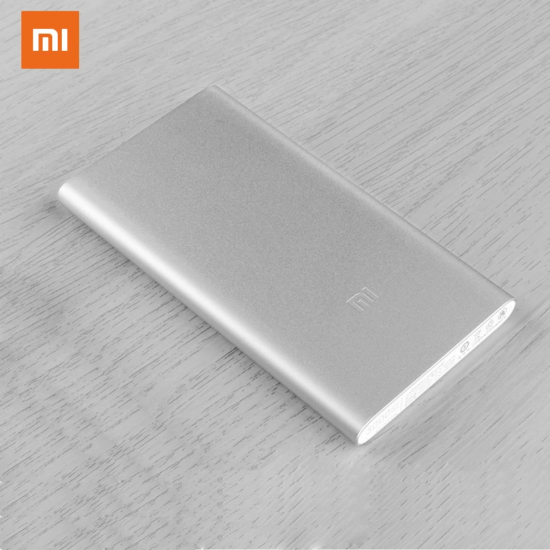 Xiaomi mi внешний аккумулятор 2 5000 мА/ч тонкий PLM10ZM cro USB Bateria Externa Movil Carregador Portatil