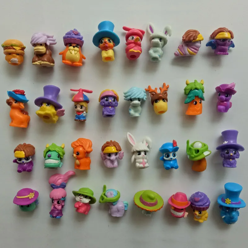 10 шт./лот аниме Мультяшные милые животные с шапкой 2019 новая игра ПВХ фигурка