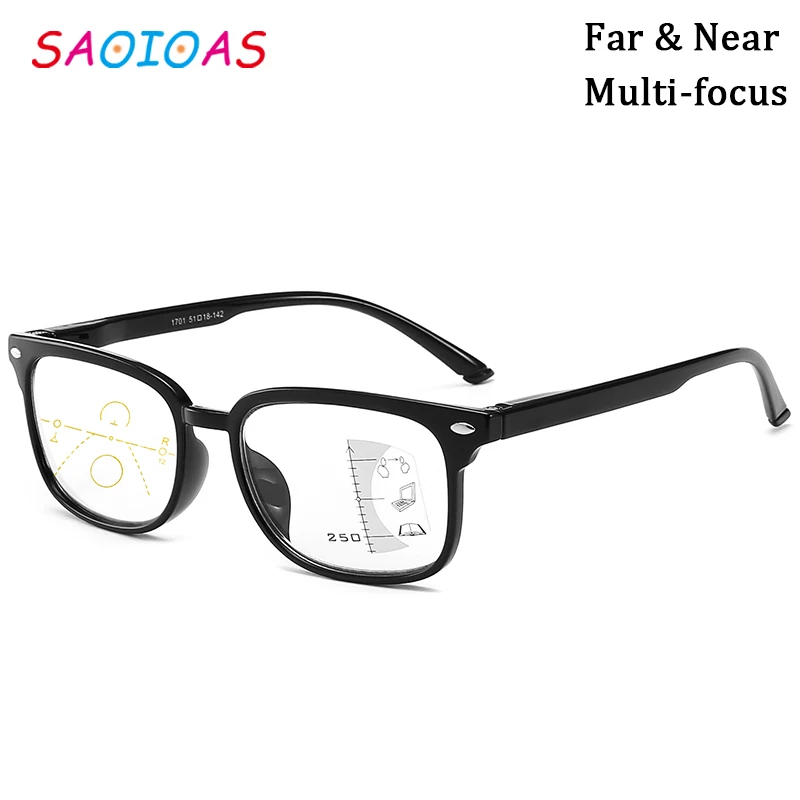 SAOIOAS анти-синий светильник очки для чтения мужские прогрессивные многофокальные