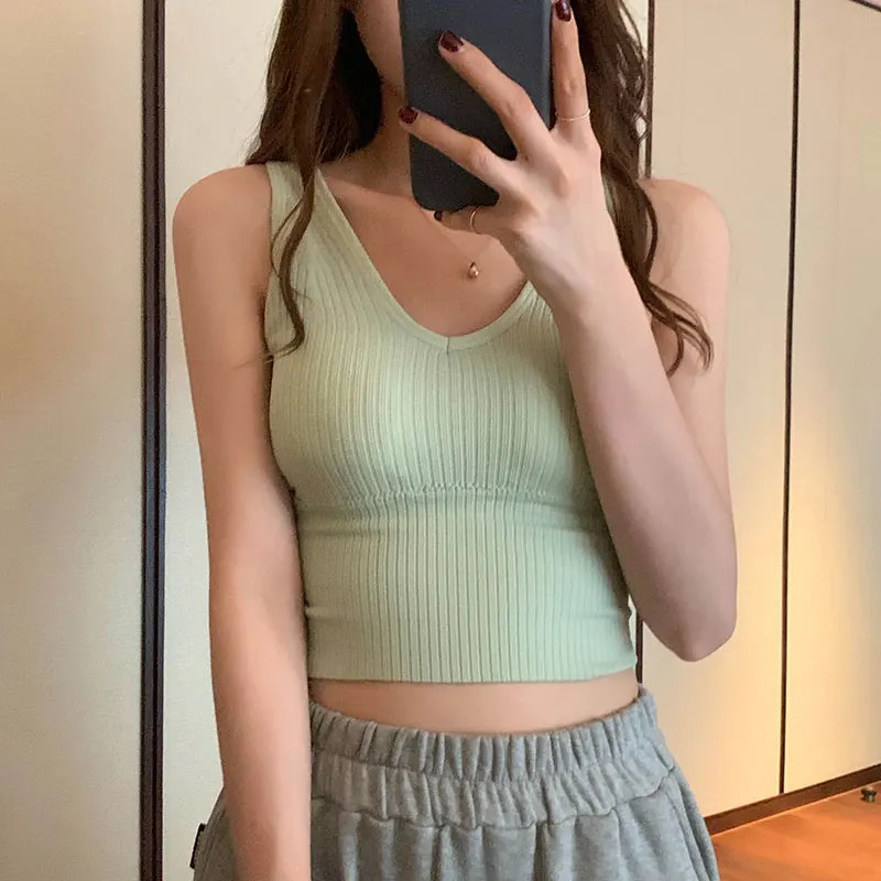 Женская трикотажная кофта без рукавов 6 цветов сезон весна-лето 2022 |