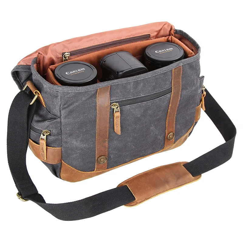 Винтажная Ретро Водонепроницаемая камера батик холст фото плечо Повседневная