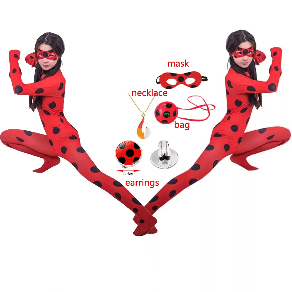 Хэллоуин красный баг Необычные костюмы детская одежда из спандекса детские