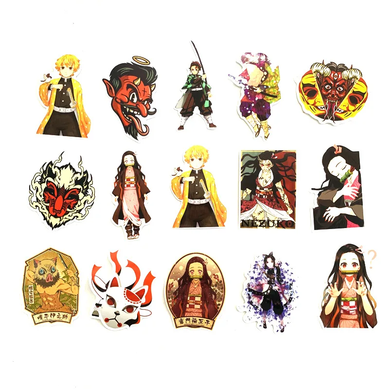 50 шт. водонепроницаемые Стикеры для чемоданов гитар|Костюмы аниме| |