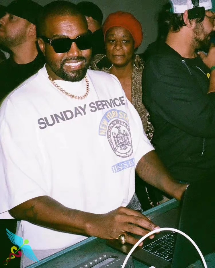 

Kanye West T Shirts Women Men T-shirt Hip Hop Oversized Pullover Casual High Quality Cotton O-Neck Graphic Tees Short Cotton