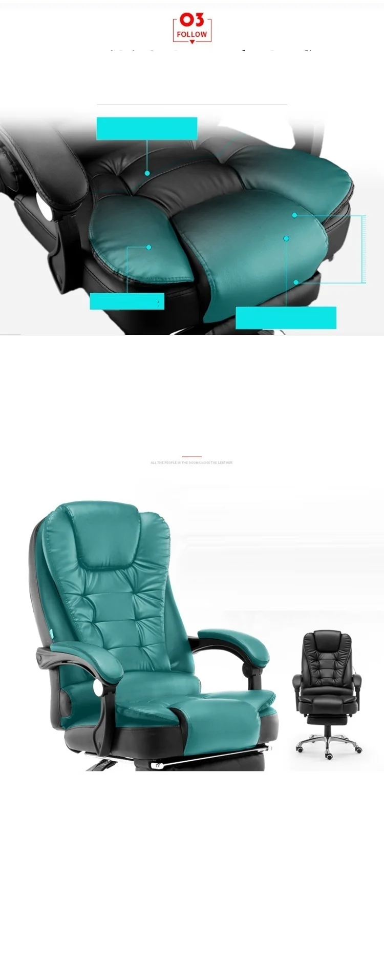Sedia Ufficio Oficina Bureau Meuble Stoelen Gamer Cadir Fauteuil кресло из кожи Silla Gaming Cadeira массажное кресло для офиса