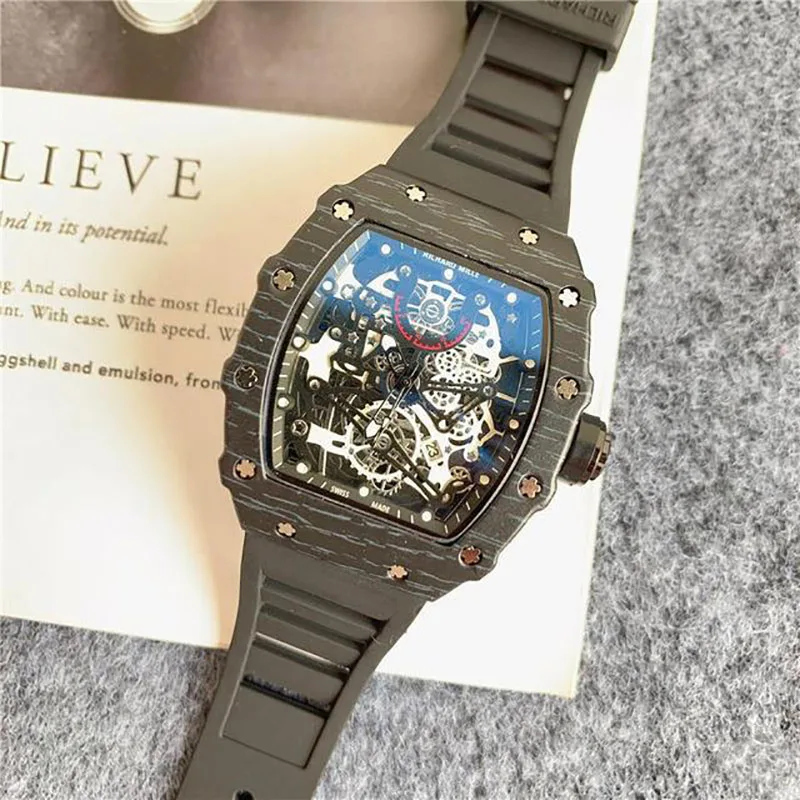 

Luxury Richar Wristwacth Top Brand New Mens Quartz Mechanical Watchs Men's 2021 Watches Relogio Masculino Water Resistant