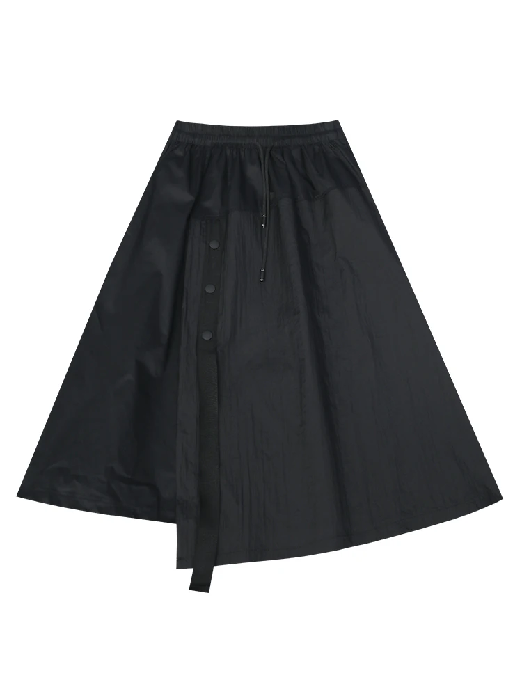 

Summer 2021 New Cotton Splicing Large Skirt A-line Skirt Female Women Long Skirts Women Fashion Faldas Jupe Femme