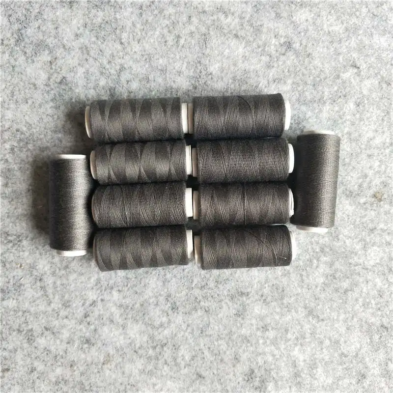 charcoal grey Высокое качество, нить для вышивки, швейная машина, нитки, аксессуары для одежды, 20 видов цветов на выбор, 100 ярдов, 10 шт - Цвет: charcoal grey