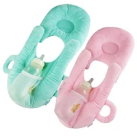 baby nursing pillow cushion pure color baby self feeding pillow detachable bottle support multi function infant head protect pad