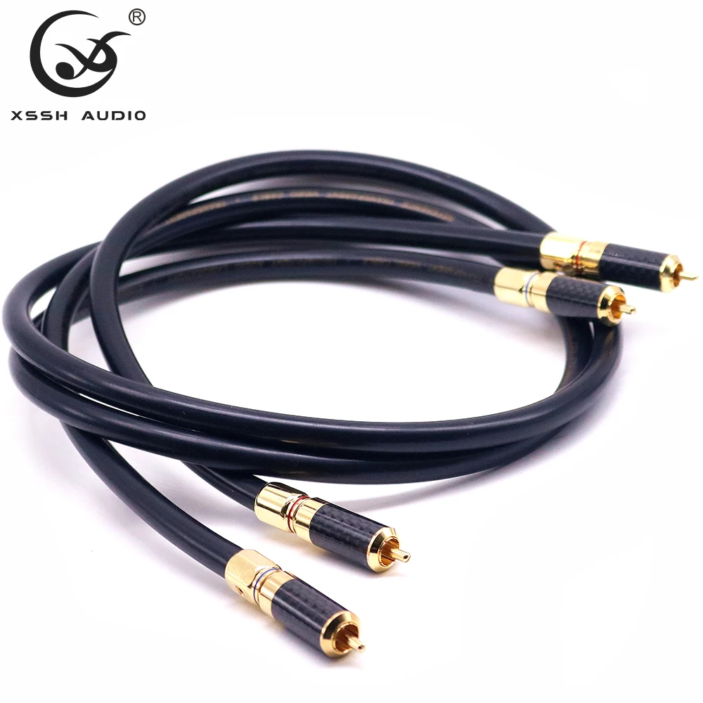 1 пара RCA к Hi Fi йиво из бескислородной меди OCC медной проволоки ядро экраном аудио 10