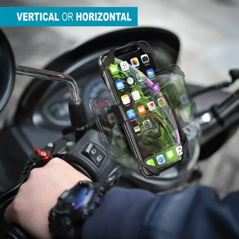 Universal Premium Bike Phone Mount for Motorcycle - Handlebars Fits iPhone 11 X XR 8 Plus Galaxy S10 S9 S8 | Мобильные телефоны и