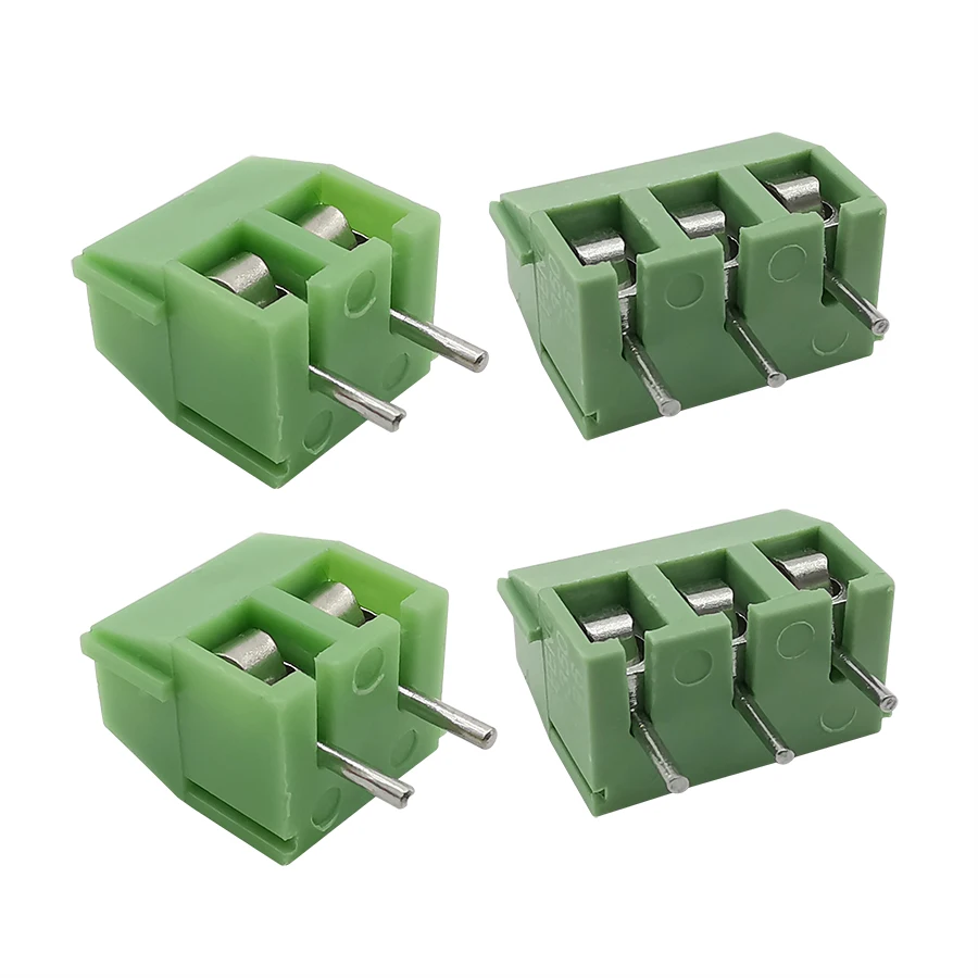 

10Pcs/lot KF396 3.96mm Pitch 2Pin 3Pin PCB Screw Terminal Block Connector Green Spliceable Plug-in Terminals