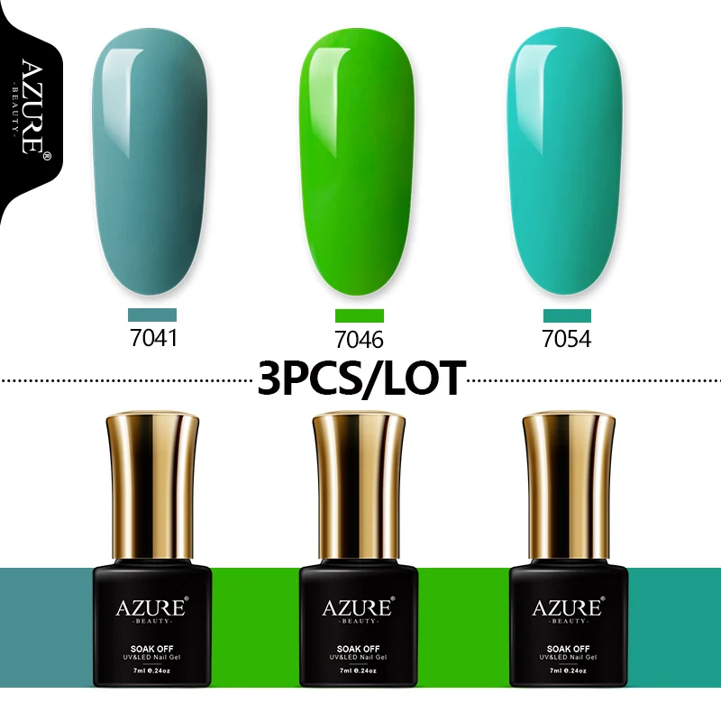 AZURE BEAUTY Гель-лак для ногтей Гель-лак UV Led Soak Off 4 шт./лот Гибридный лак комплект гель-лака Vogue лазурный гель лак-эмаль для ногтей - Цвет: 14