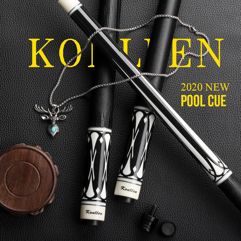 

KONLLEN Pool Cue 13mm Pigskin Tip Maple Shaft XTC Ferrule 10 Teeth Joint Kit 2 Wraps Choose Billiards Cue Sticks With Extension