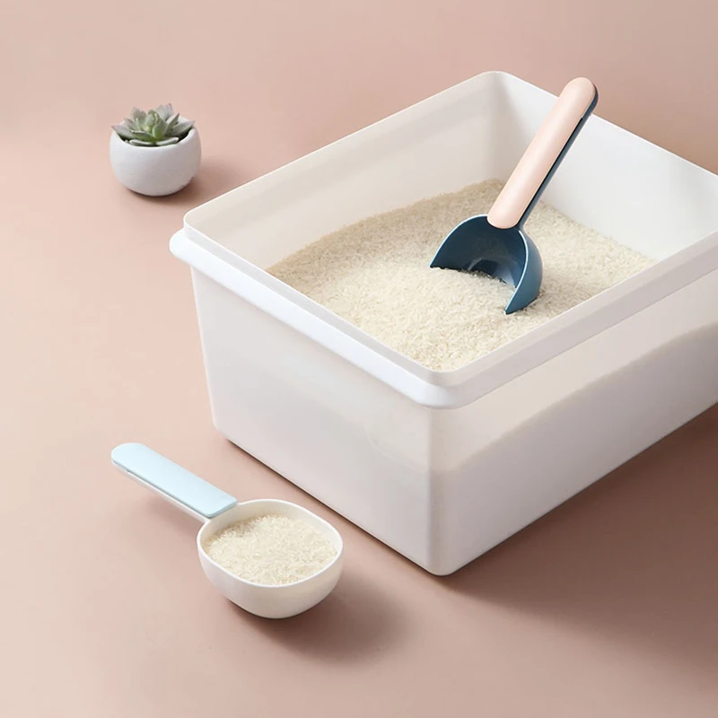 

2x Nordic Multi Functional Scoops Rice Spoon Kitchen Utensils Home Kitchen Products White+Grey & White+Blue