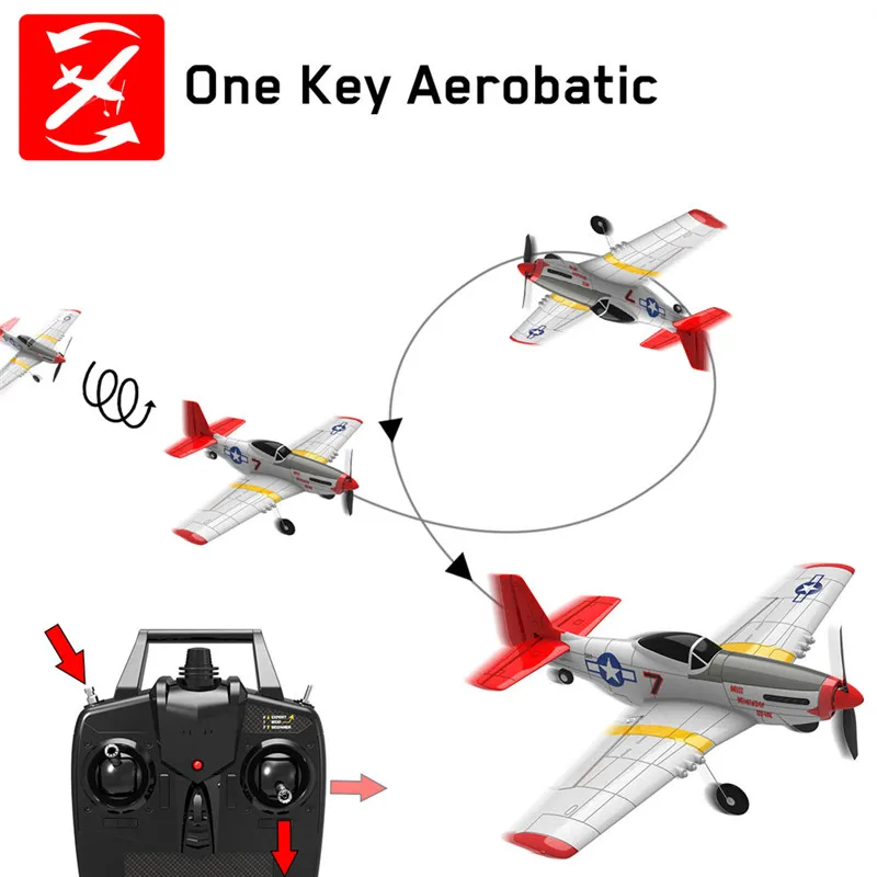 Eachine Mini P 51D EPP 400 мм Wingspan 2 4G 6 осевой Электрический Открытый неподвижное крыло RTF RC