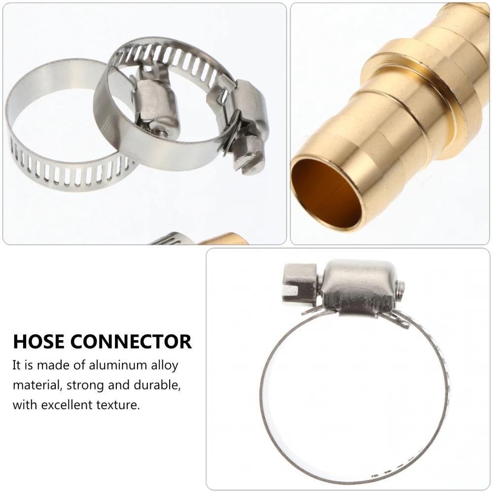 

1 Set Gardening Water Hose Connector with Clamps Garden Hose Connection Parts