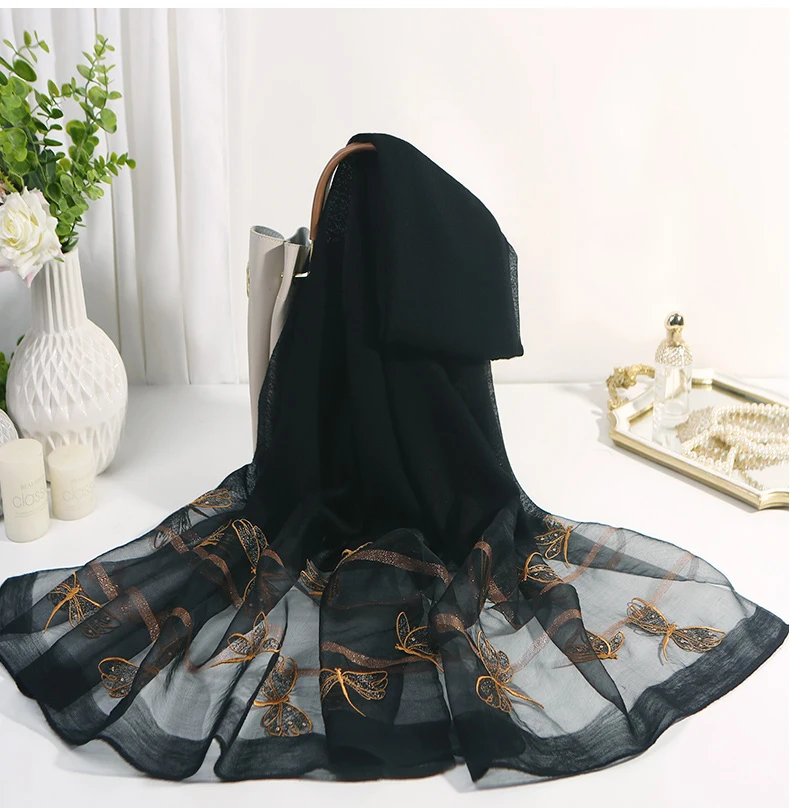 

Fashion Beautiful Candy Gift Scarf For Ladies Fashion Women Long Soft Wrap Scarf White