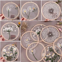 arts needle thread handmade sewing accessories ornament flower embroidery needle punch cross stitch kit embroidery hoop