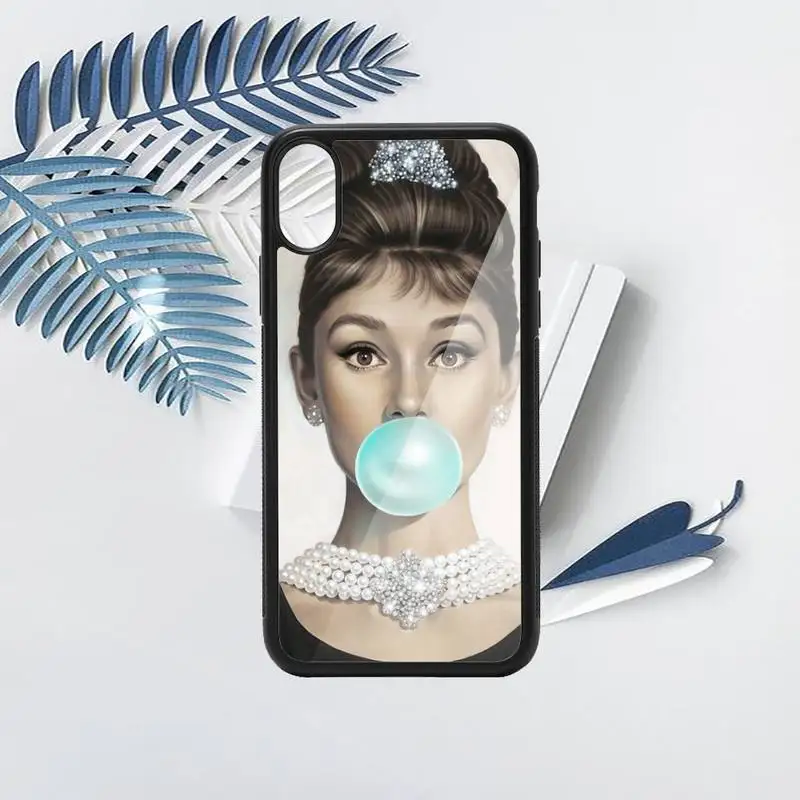 

beautiful Audrey Hepburn Monroe Phone Case PC for iPhone 11 12 pro XS MAX 8 7 6 6S Plus X 5S SE 2020 XR