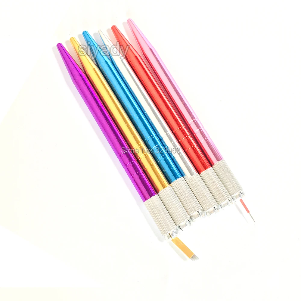 New Tattoo Manual Pen Microblading for 3D Permanent Makeup Eyebrow Lip Suit Flex/Round Needles Stainless Steel Handmade | Красота и