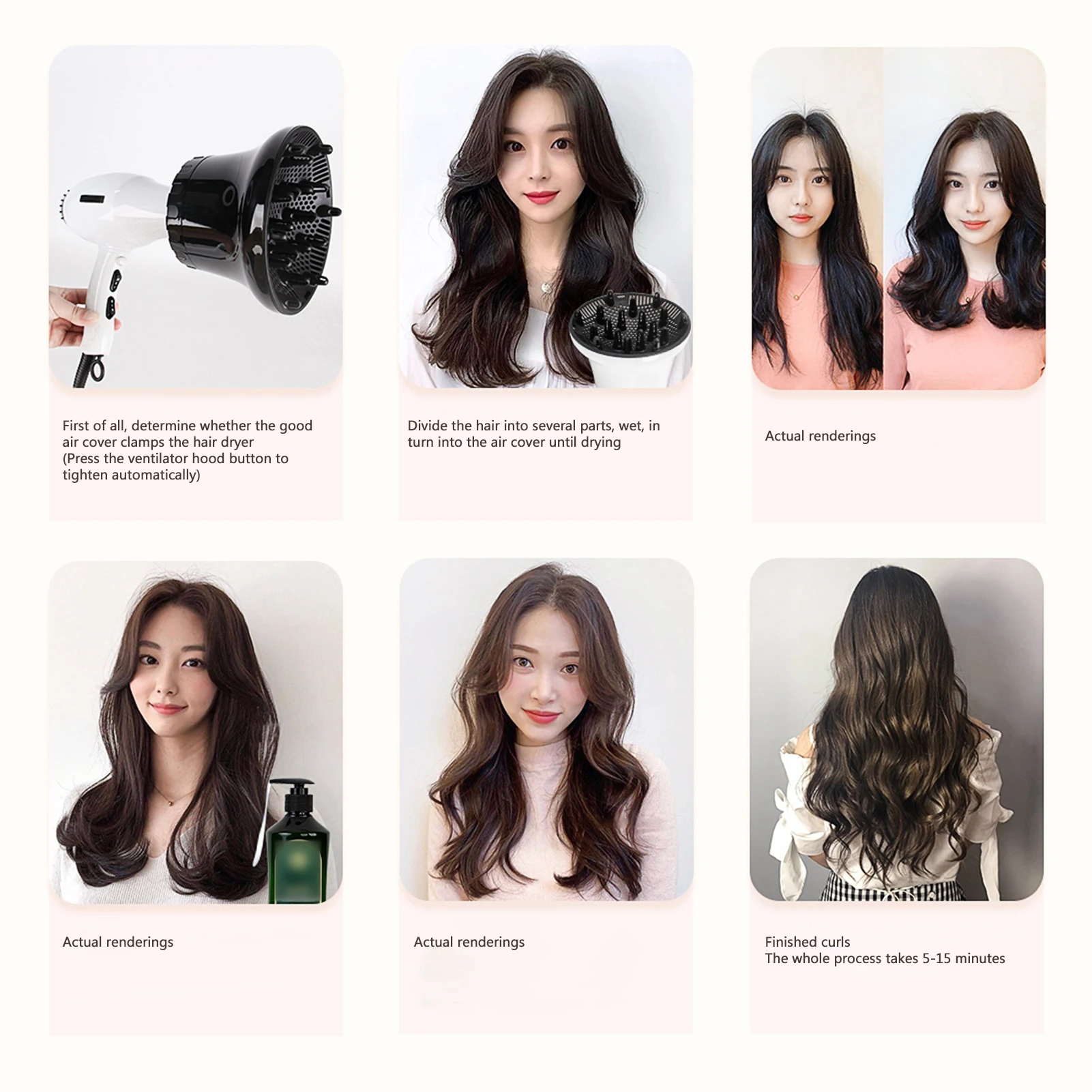 

Electric Hair Drier Universal Type Curly Hair Wind Cover Domestic Use Hair Salon The Universal Interface Dry Wind Cover