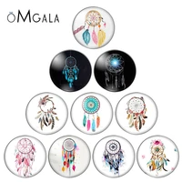 watercolor paintings art boho dreamcatcher 10pcs 12mm18mm20mm25mm round photo glass cabochon demo flat back making findings