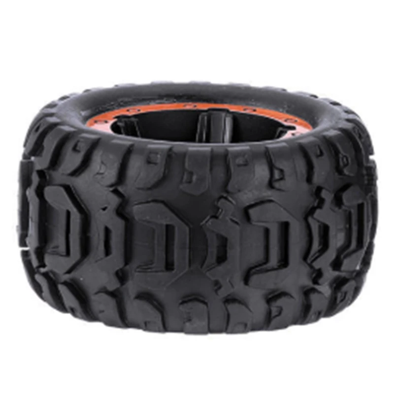 

4Pcs for Hbx 1/12 High Speed Rc Car Tires Wheel Complete for Truck 12664 Car Parts Orange