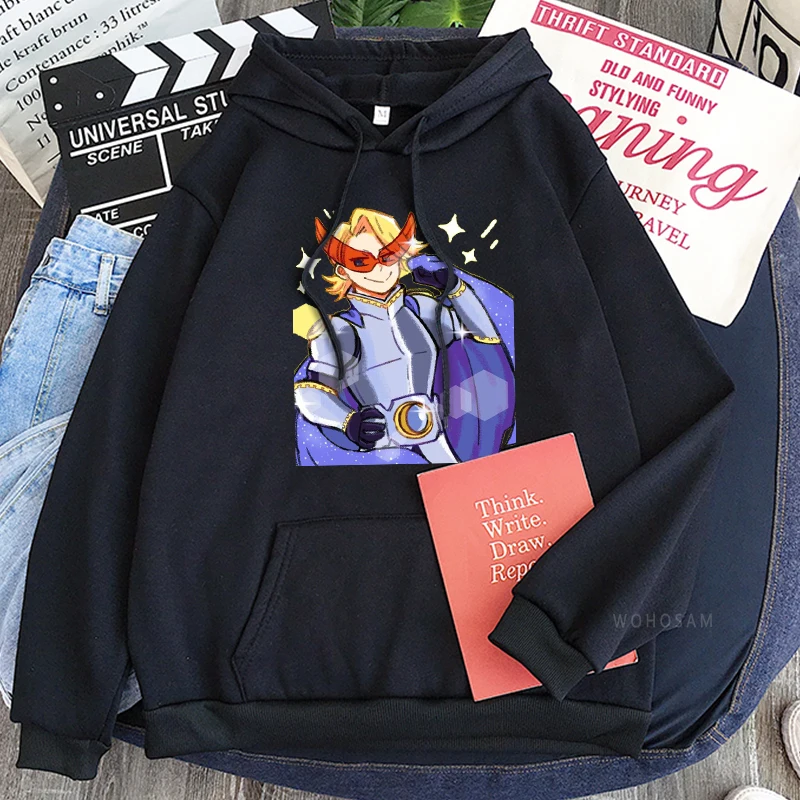 Забавные толстовки аниме Моя геройская Академия Аояма Юга с длинным рукавом Harajuku
