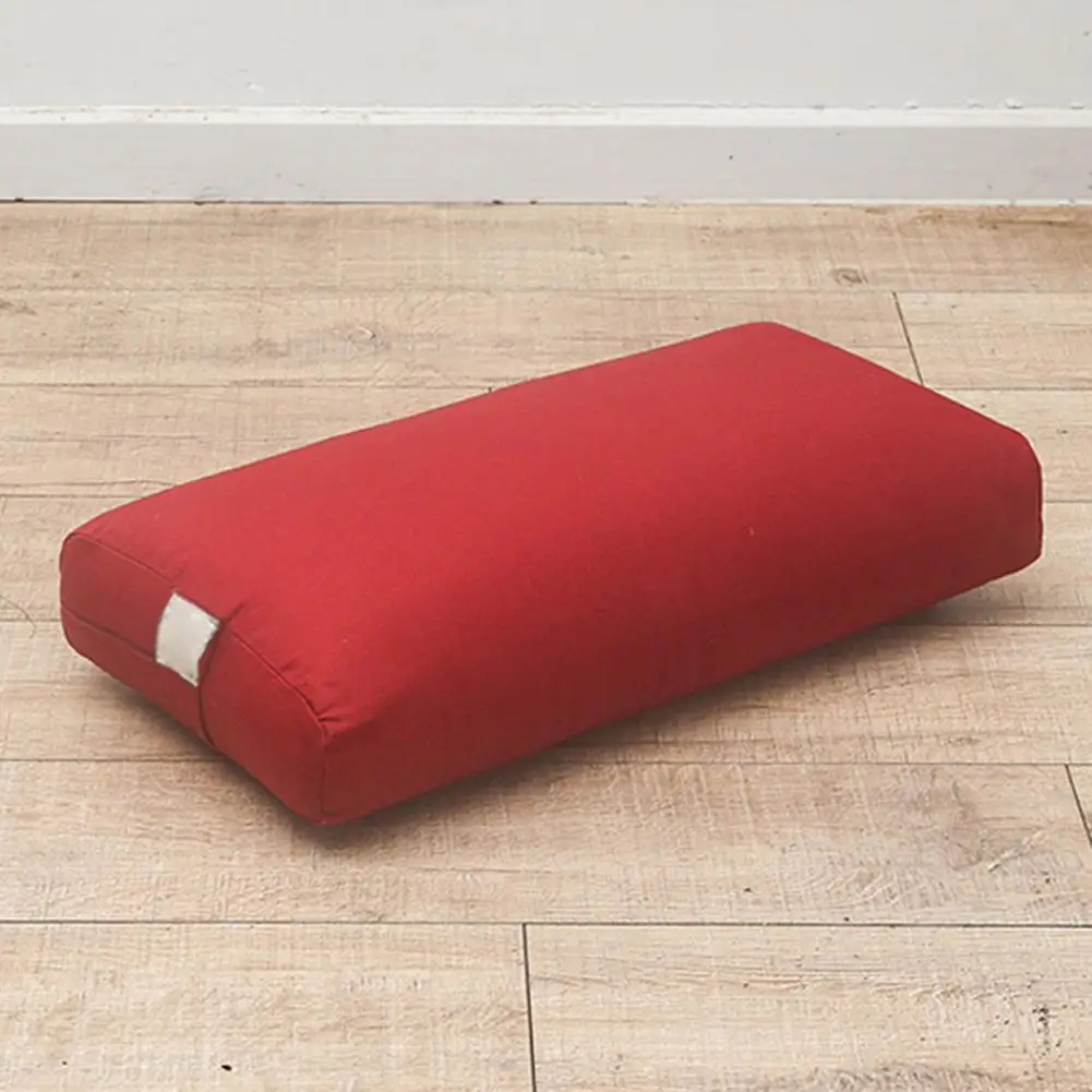 Подушка для йоги прямоугольная капок Наполнение моющийся чехол органический