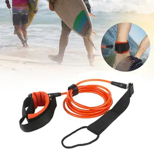 Поводок для доски для серфинга премиум-класса, поводок 5 мм из ТПУ для серфинга, аксессуары для доски для серфинга, поворот на 360 градусов, поводок для доски для серфинга