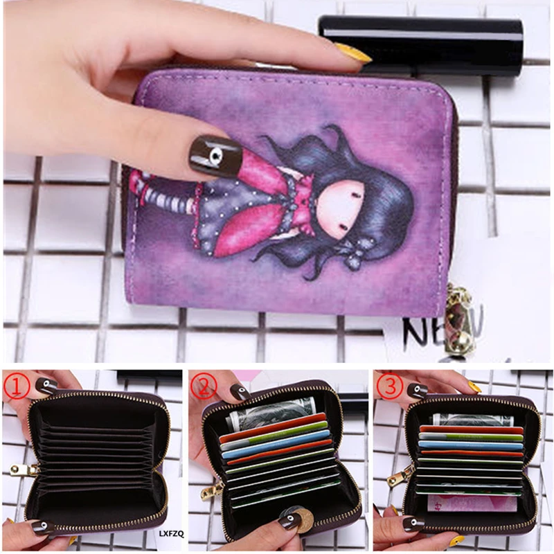 

Card Bag Wallet Cute Cartoon Pattern Wallet Card Bag Coin Purse Card Holder Passport Holder Credit Card Holder Wallet Card