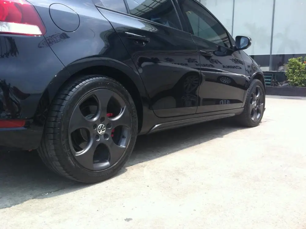 Комплект фартуков из углеродного волокна для VW golf 6 MK6 GTI автомобильный стикер, спойлер 2010-2013
