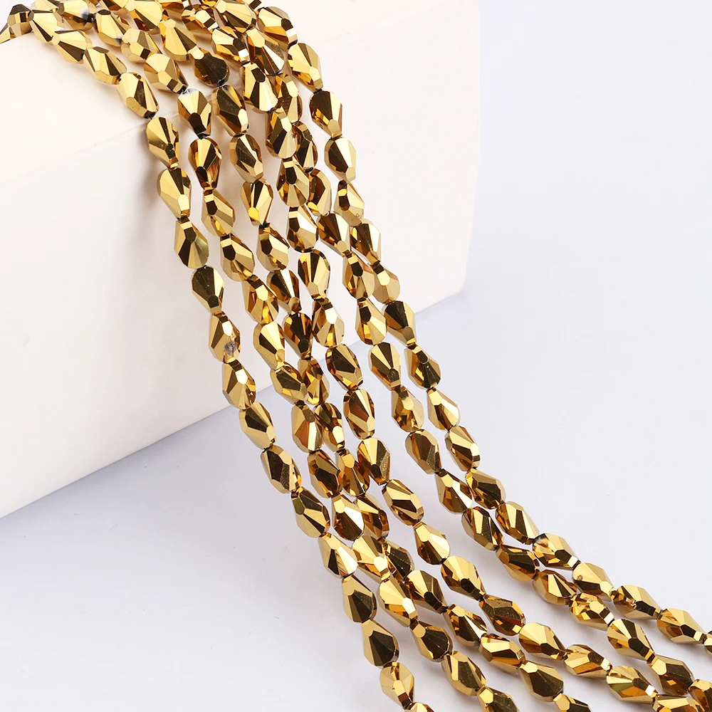 Ювелирного дизайна домашних животных 4/6/8 мм в виде граненых стеклянных Стекло