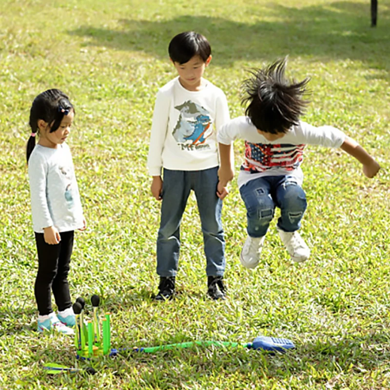 LED Stomp игрушечные ракеты игры на открытом воздухе для детей Спортивная ракета