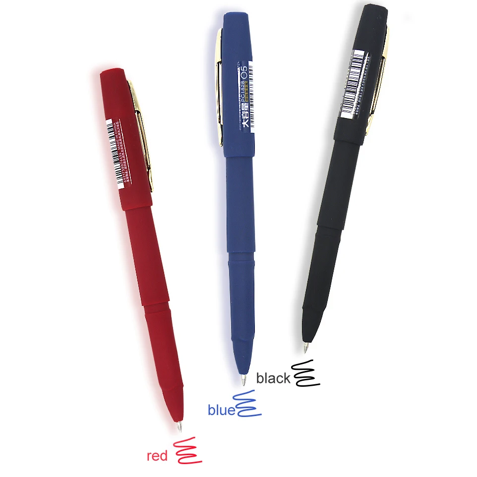 

1Pc Baoke Large Capacity Ink Gel Pens Black Blue Red Dark-blue 0.5mm 0.7mm 1.0mm Writing Gel Pens Stationery for School Office