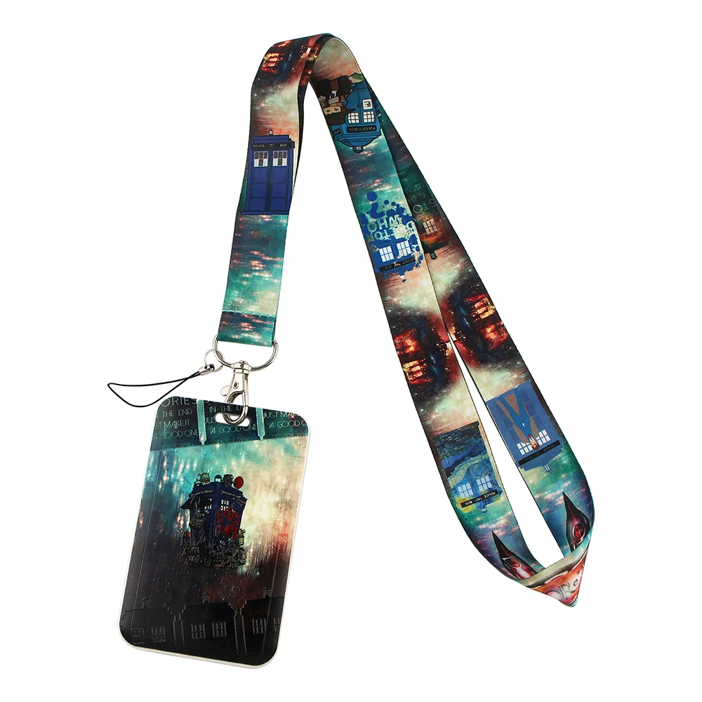 

ER547 Sci-Fi Movie Characters Doctor Lanyard Credit Card ID Holder Bag Student Travel Bank Bus Business Card Cover Badge