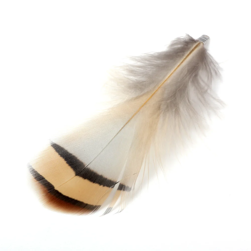 

Natural Feathers 12pcs 8cm White Black Stripes Women Necklace Earrings Tassels DIY Jewelry Making Keychain Pendants
