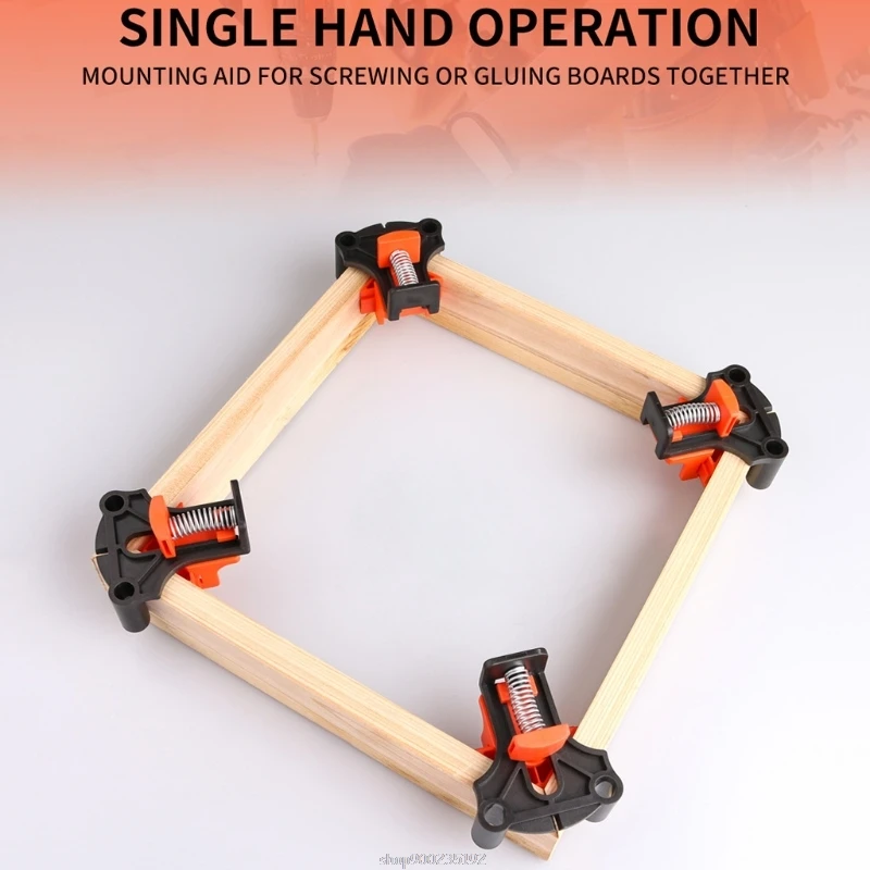 

12PCS Woodworking Clamps 60/90/120 Degree Clamp Adjustable Angle Fixing Clips Picture Frame Corner Clip Positioning Tool O30 20