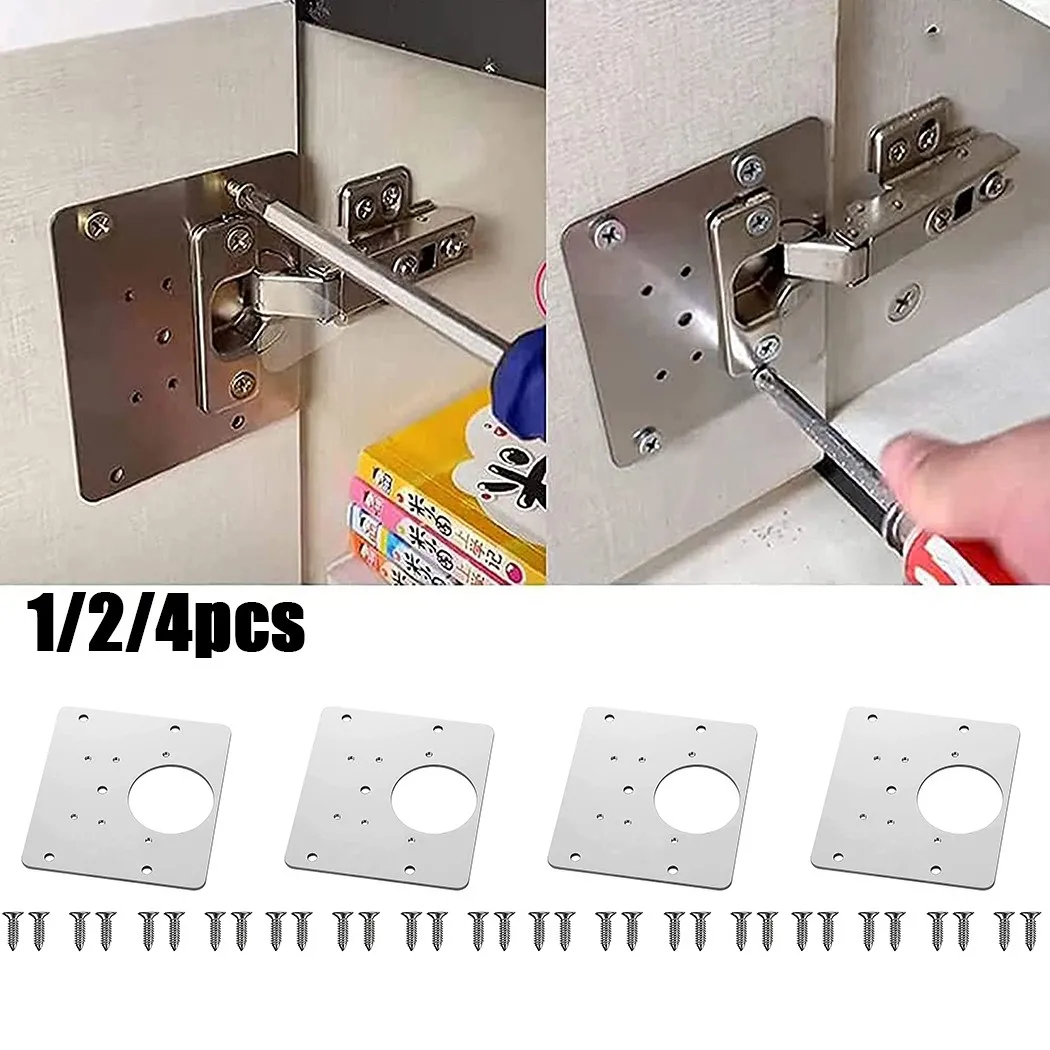 

Hinge Repair Plate Rust Resistant Stainless For Door Cabinet Furniture Hardware Drawer Window Stainless steel Plate