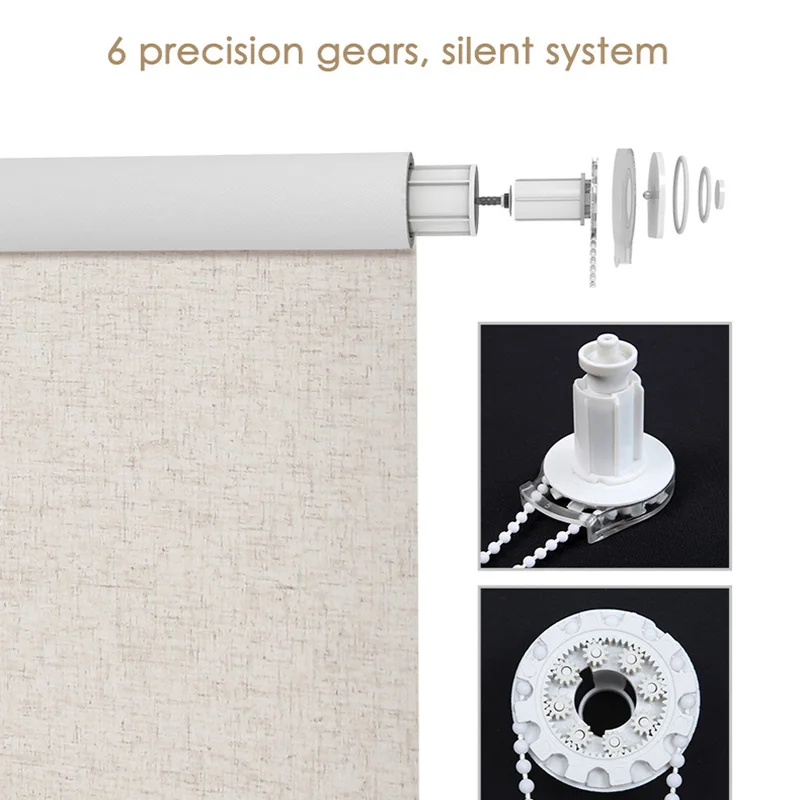 SUNFREE оконные роликовые жалюзи без сверления льняной дневной свет и