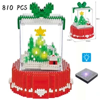 new christmas gift box 810pcs model diy building blocks educational childrens toy gift